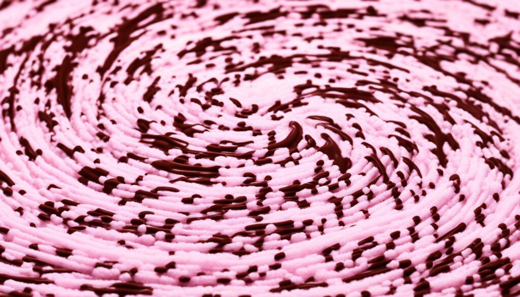 chocolate cotton candy dessert